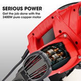 Baumr-AG 2400W 355mm 14" Metal Cut Off Cold Saw, Premium Low Spark Ceramic Alloy Tooth Blade, Measurement Scale, Soft Start, 45 Degree Mitre Chop Cutting