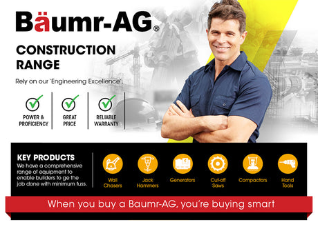 BAUMR-AG Wall Chaser and Vacuum Combo Dust Collector Concrete Chasing Machine