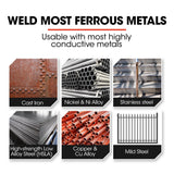 ROSSI 120 Amp Inverter Welder, 3in1 Portable MMA ARC /MIG Gasless /Lift-TIG Welding Machine, 15A Plug