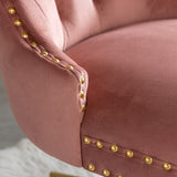 Velvet Home Office Chair- Pink