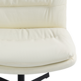 Faux Leather Home Office Chair -Beige