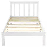 EKKIO Single Wooden Bed Frame (White) EK-WBF-100-HH