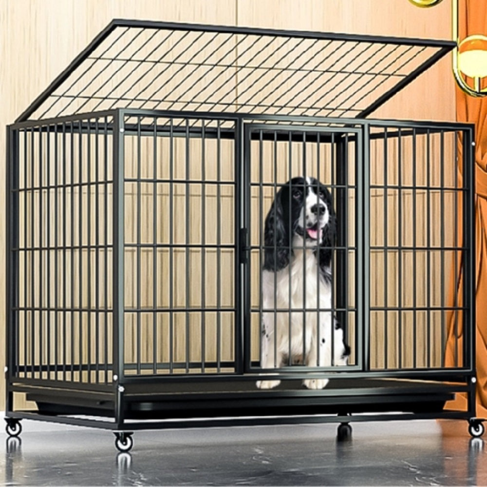 Floofi Dog Cage 46" (with wheels)