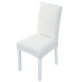 GOMINIMO 6pcs Dining Chair Slipcovers/ Protective Covers (White)