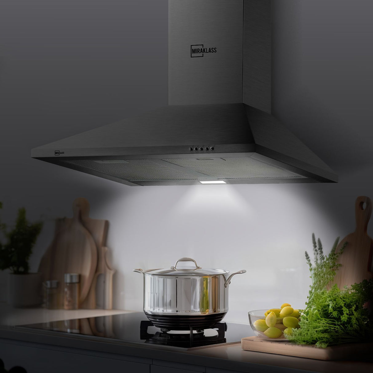 MIRAKLASS Pyramid Rangehood 60cm MK-RH-0660S-TD