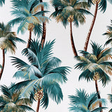 Cushion Cover-With Piping-Palm Trees White-60cm x 60cm