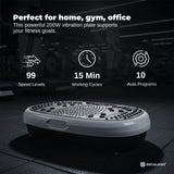 Social Hike 60cm Vibration Plate Machine Full Body Exercise Platform White