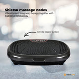 Social Hike Black Mini Vibration Plate - Vibrating Exercise Machine Platform