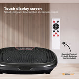 Social Hike Black Mini Vibration Plate - Vibrating Exercise Machine Platform