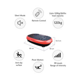 Social Hike 60cm Vibration Plate Machine Full Body Exercise Platform Red