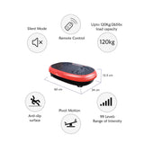Social Hike 60cm Vibration Plate Machine Full Body Exercise Platform Red