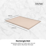 Kitchee Kids Foam Floor Play Mat 150x200cm – Padded Thick Soft Tatami Style Cream