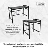 Kitchee Microwave Single Shelf - Expanding Storage Rack Kitchen Organiser Stand