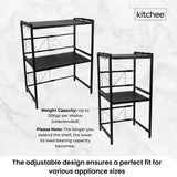 Kitchee Microwave Double Shelf - Expanding Storage Rack Kitchen Organiser Stand
