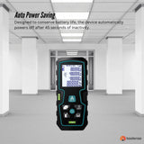 Tooleroo 70m Digital Laser Distance Measurer - LCD Area Volume Meter Tool