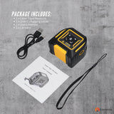 Tooleroo 40m Digital Laser Tape Measure + 5m Steel Tape – 3-in-1 Cross Marking