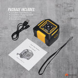 Tooleroo 60m Digital Laser Tape Measure + 5m Steel Tape – 3-in-1 Cross Marking