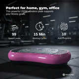 Social Hike Vibration Plate Exercise Platform - Vibrating Workout Machine Pink
