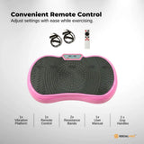 Social Hike Vibration Plate Exercise Platform - Vibrating Workout Machine Pink