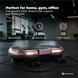 Social Hike 68cm Vibration Plate Machine Full Body Workout Platform Rose