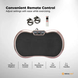 Social Hike 68cm Vibration Plate Machine Full Body Workout Platform Rose
