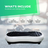 Social Hike White Vibration Machine Platform - Exercise Plate Whole Body Workout