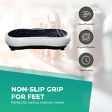 Social Hike White Vibration Machine Platform - Exercise Plate Whole Body Workout