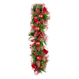 Christabelle 1m Christmas Garland with Red Berries & Pine Cones Baubles Berries Tree Decoration Ornament Red Green