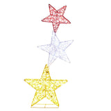 Christabelle 120cm Triple Star Christmas Display with Lights