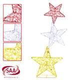 Christabelle 120cm Triple Star Christmas Display with Lights
