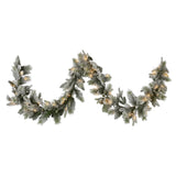 Christabelle 2.7m Christmas Garland Snowy with LED Lights Stamford Spruce Tree Decoration Ornament