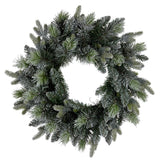 Christabelle 61cm Christmas Wreath Snowy Stamford Spruce with Coloured LED Lights Front Door Decoration Ornament