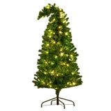 Christabelle Bad Santa 1.2m Curved Multicolour Pre-Lit Christmas Tree with 550 Tips