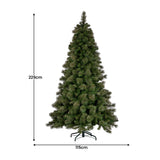 Christabelle 7.5ft Christmas Tree Glittery Gold Pine Led Multi-functional Lights