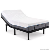 Therapedic Advance King Single Adjustable Bed Frame Base with Head Tilt, Massage, USB & Wireless Remote