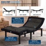 Therapedic Kinetic Advance Adjustable King Single Bed Base with Head Tilt