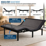 Therapedic Motion Adjustable Double Bed Base with Wireless Remote