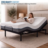 Therapedic Motion Adjustable Queen Bed Base with Wireless Remote