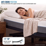 Therapedic Versa Electric King Single Adjustable Bed Base Frame with Massage Dual Motor Zero Gravity & Wireless Remote