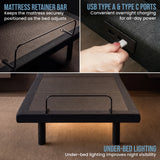 Therapedic Versa Adjustable King Single Bed Base with Massage Function
