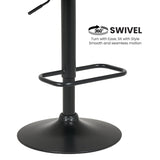 Sarantino Bentwood Walnut Barstool Leather Seat And Metal Base