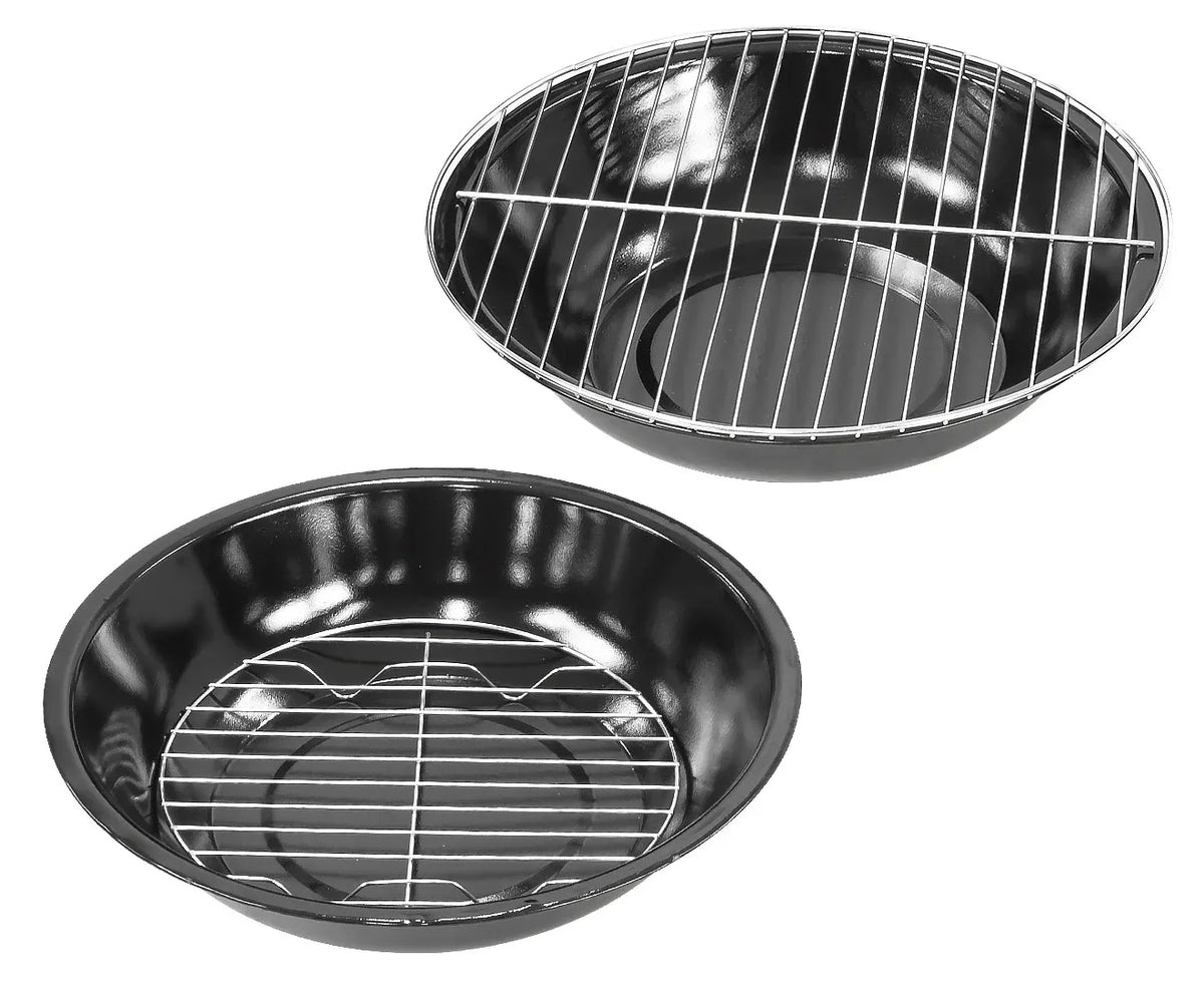 Wallaroo 3-in-1 Charcoal BBQ Smoker Portable Outdoor Barbecue Grill Meat Cooker & Roaster for Backyard Camping