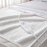 Laura Hill Single Electric Heated Underlay Blanket Fleecy Fabric with Timer