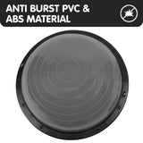 Powertrain 58cm Half Yoga Ball Balance Trainer Anti-Slip Stability Dome for Home Gym Core Fitness Workout Grey