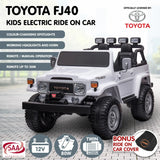 Kahuna Licensed Toyota FJ-40 Kids Ride On Electric Toy Car 80W - White