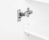 Sarantino 21 Pairs Shoe Cabinet Storage Organiser Shelf 2 Doors 80 x 30 x 90cm in White