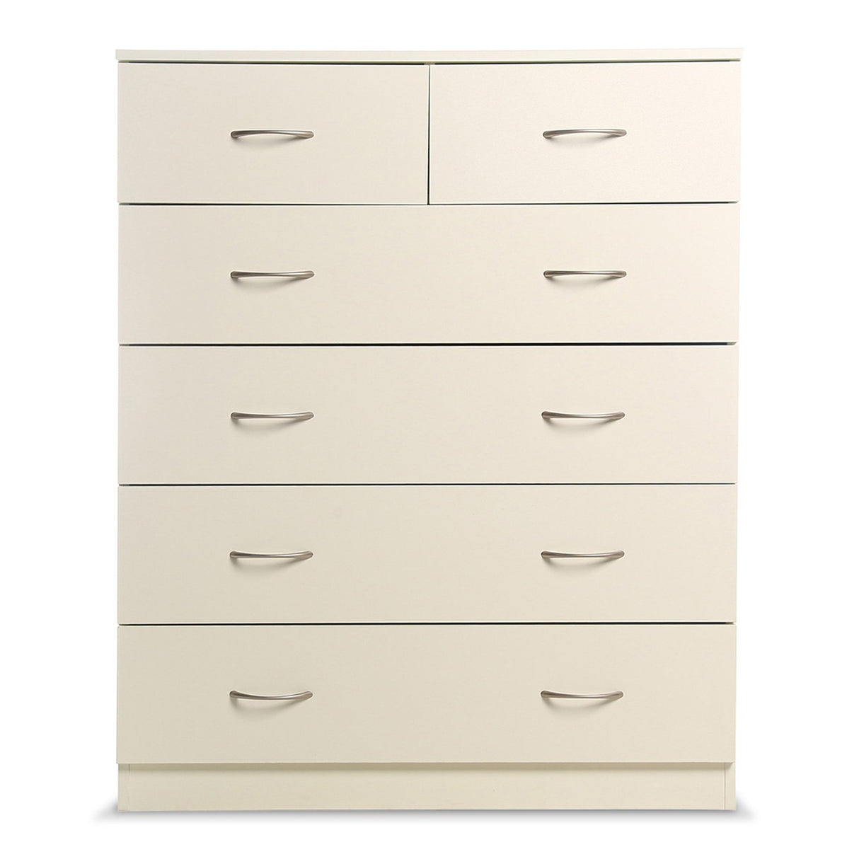 Sarantino Tallboy Dresser 6 Chest Of Drawers Cabinet 85 X 39.5 X 105 - White