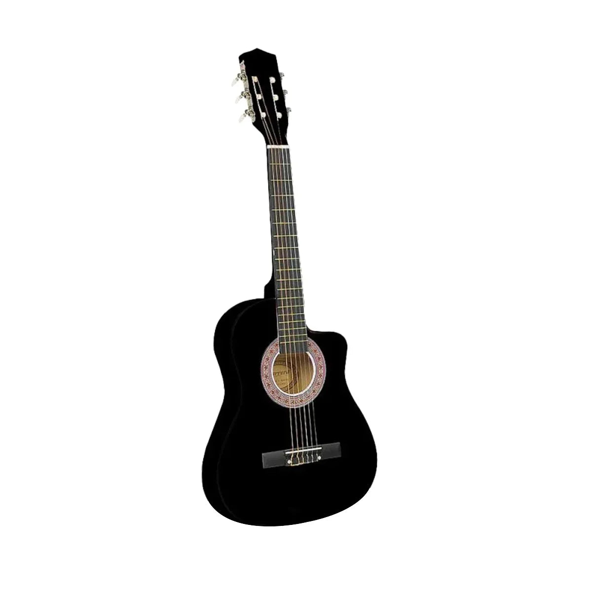 Karrera Childrens 34in Wooden Acoustic Guitar Kids - Black