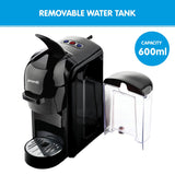 Pronti HomeMaid 3-in-1 Coffee Machine Multi-Capsule Pods and Ground Coffee Nespresso & Caffitaly Compatible CM-511HM