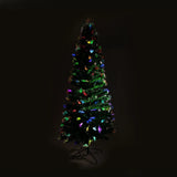 Christabelle 1.2m Pre-Lit Fibre Optic Artificial Christmas Tree with Multicolour Twinkling Star Lights
